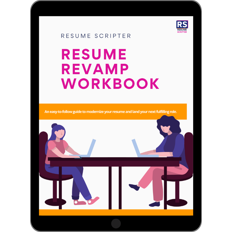 Workbook Resume Revamp Resume Scripter